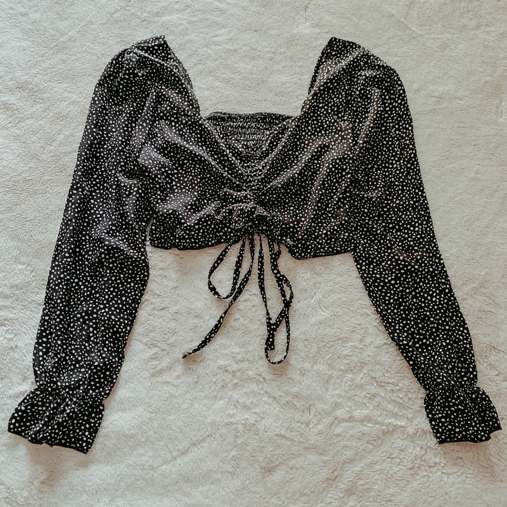 Long sleeve crop top